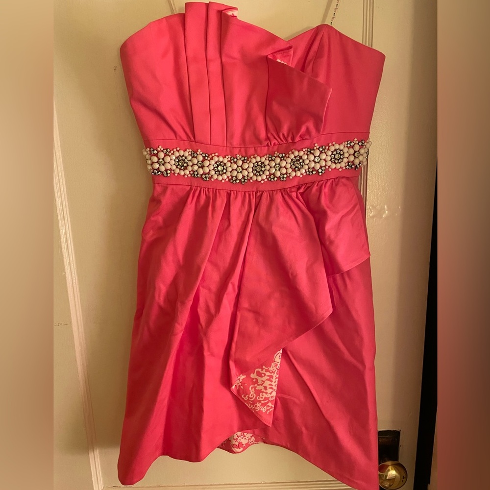 Lilly Pulitzer Pink dress with beading